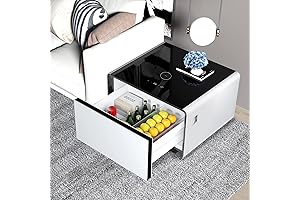 26.5" Coffee Table with Refrigerator Combo