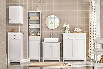 Amazon.co.jp: SoBuy 洗面台 洗面化粧台 洗面台下収納 幅60*奥行30*高