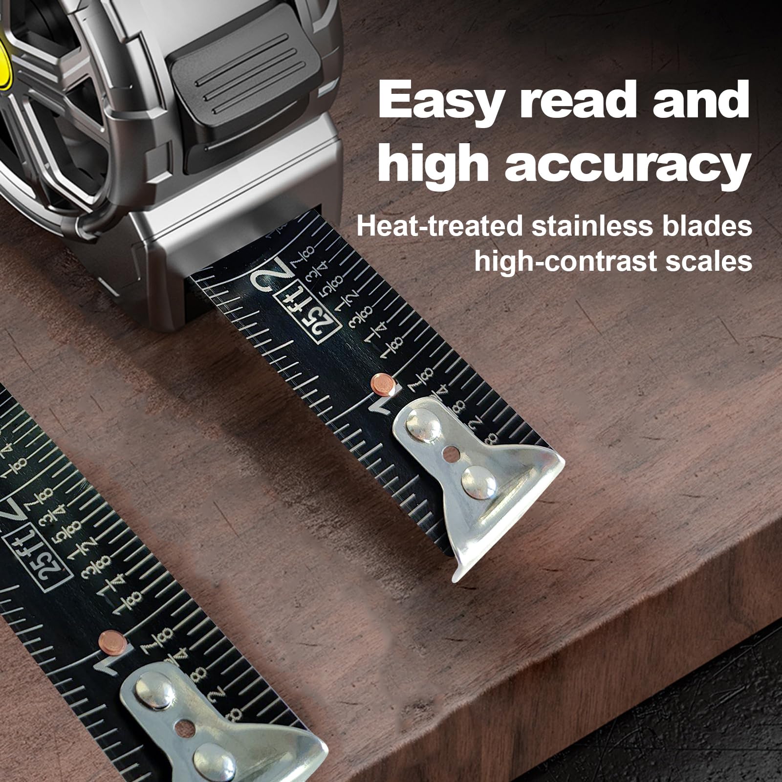 25ft Stainless Steel Tape Measure, Waterproof & Rustproof for Construction — Amazon image 5