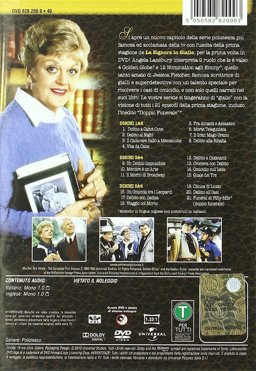 La signora in giallo Stagione 01
