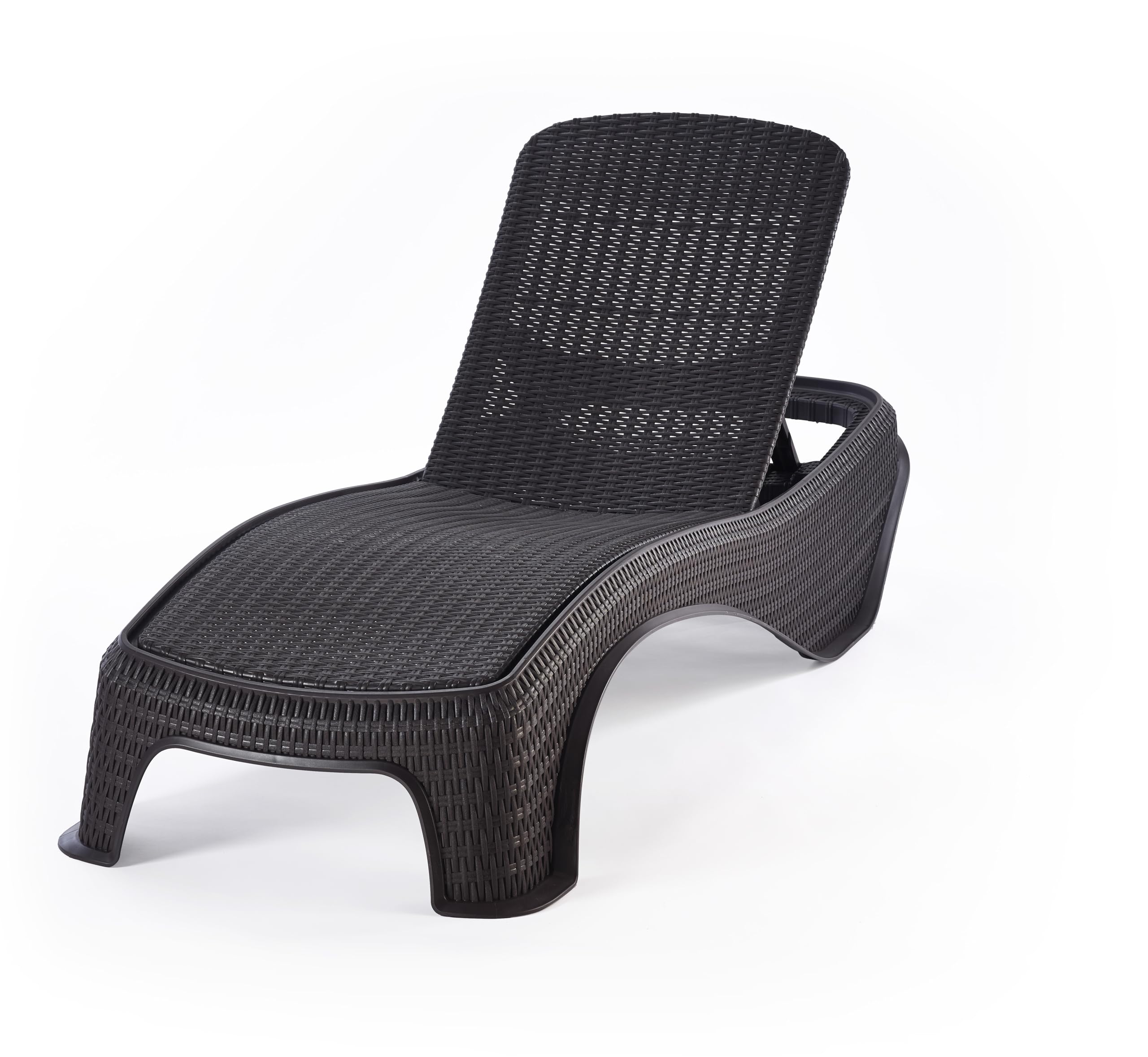 Keter - Tumbona de jardín Exterior reclinable Atlantic, Color Grafito