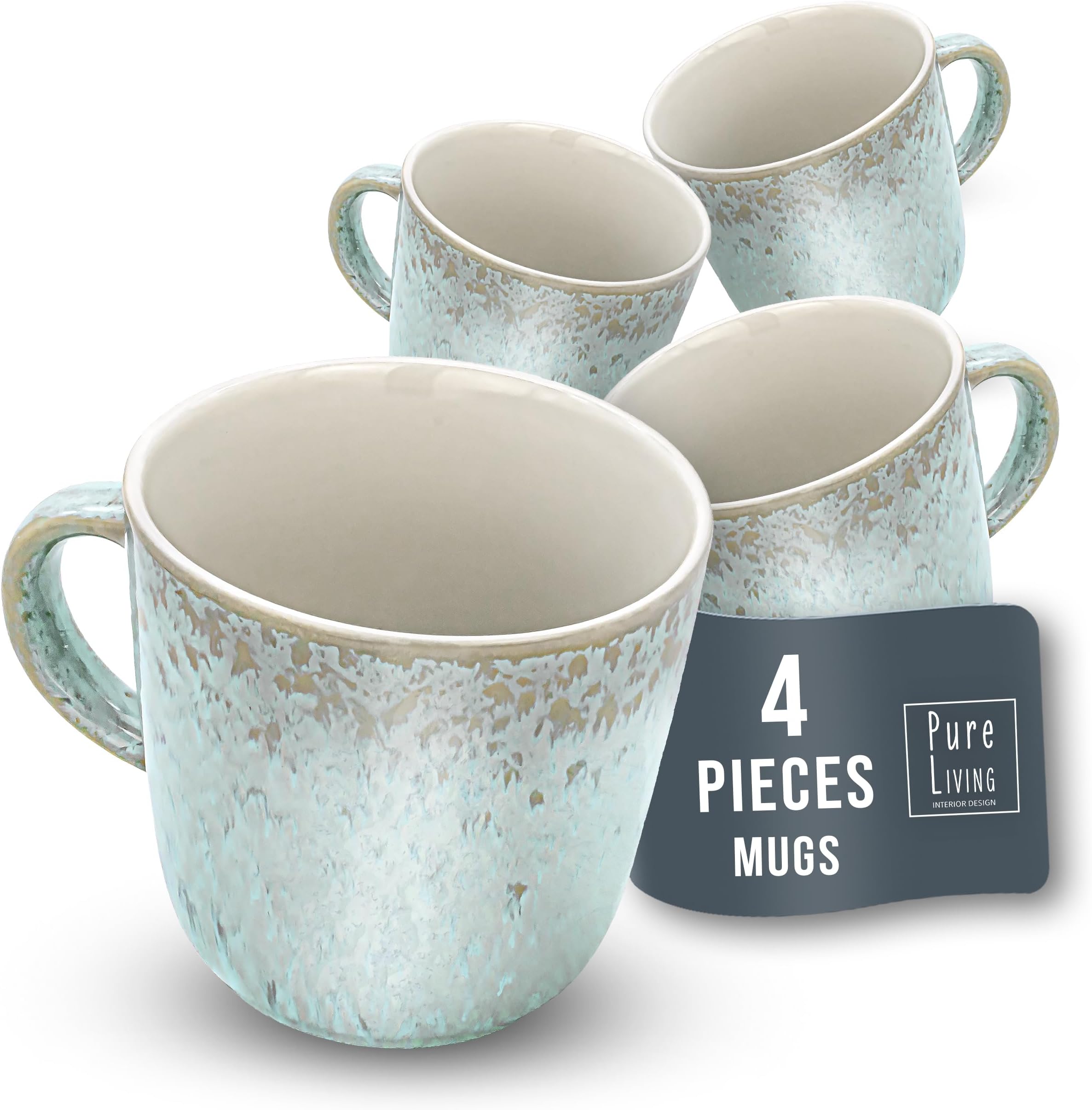 Dwell Studio Set of 2 Stoneware Coffee Mugs Ombre Printed
