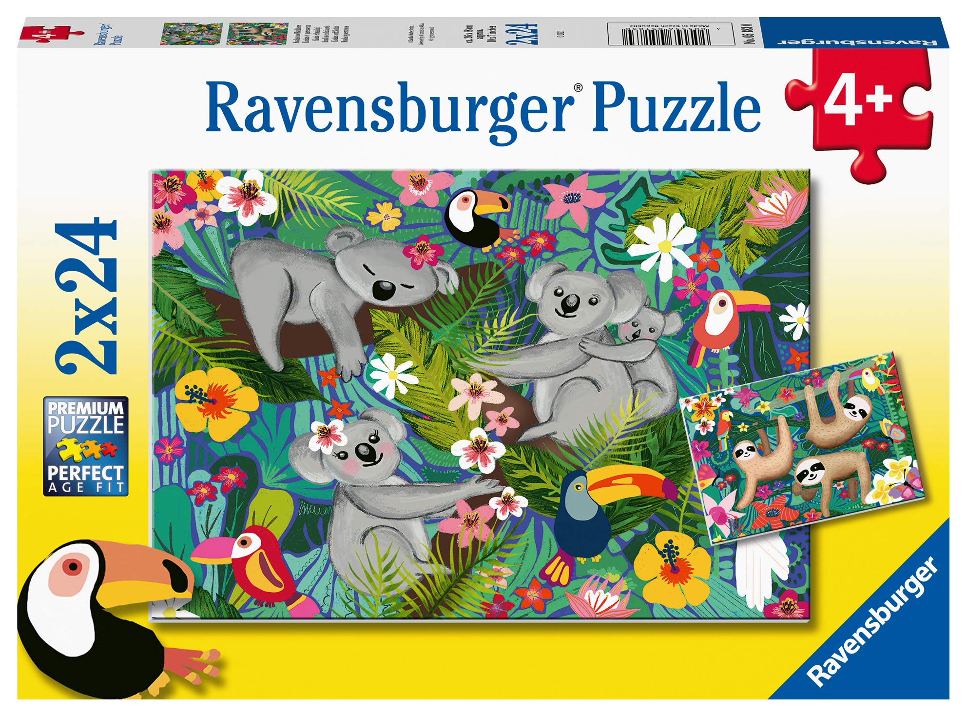 Buy Ravensburger 5183 Koalas and Sloths 2 x 24 Piece Puzzles for Kids