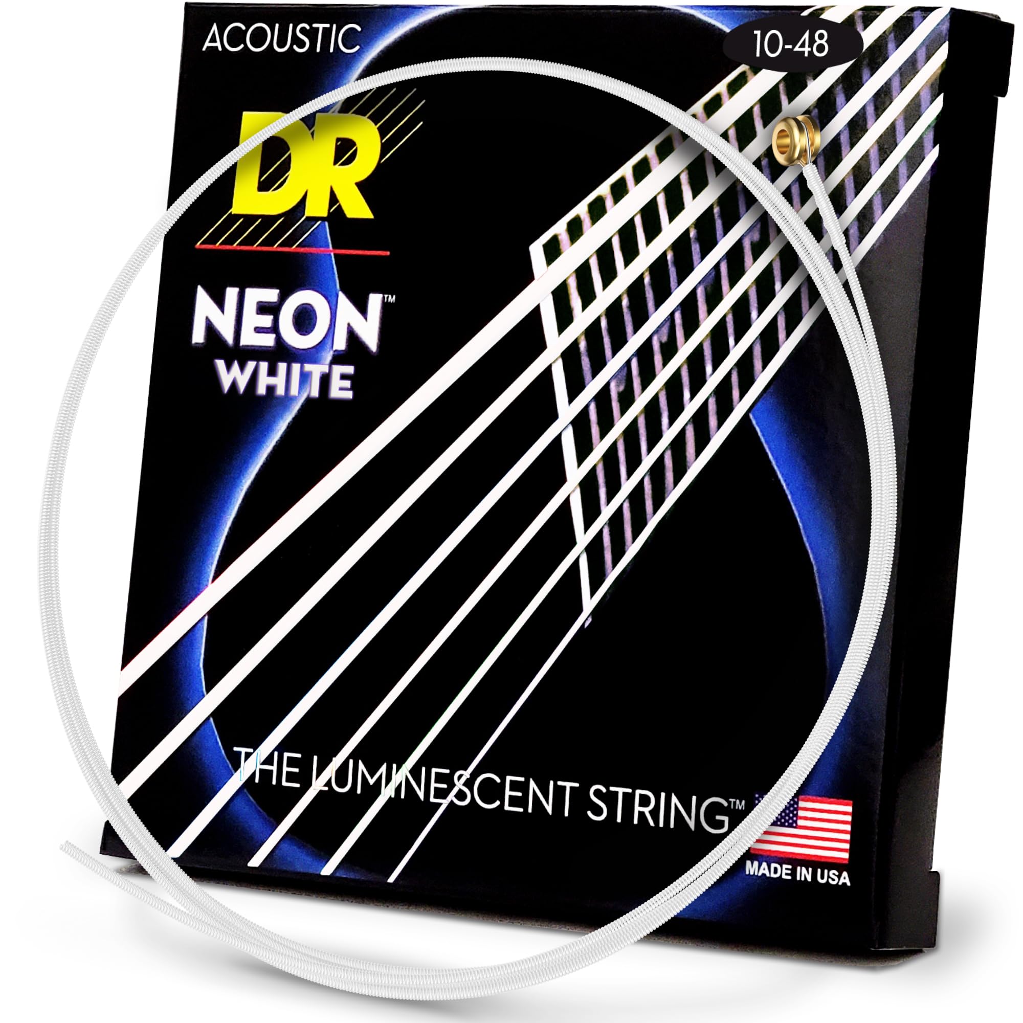 DR Strings HI-DEF NEON Acoustic Guitar Strings (NWA-10)