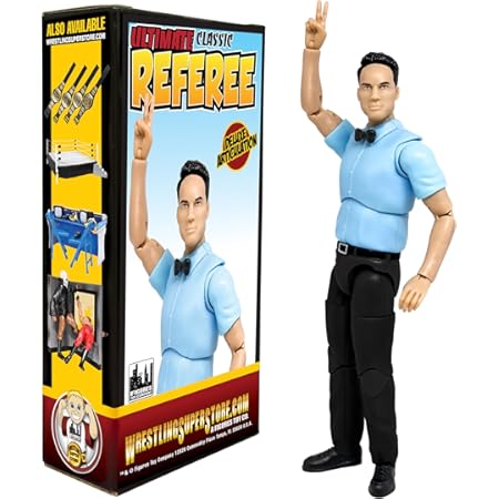 Ultimate Classic Referee with Deluxe Articulation for Wrestling Action Figures