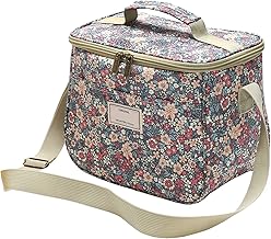 Nanxson Sac Isotherme à Repas Capacité Sac à Déjeuner Isotherme Grand Sac Isotherme Réutilisable Imperméable Sac à Déjeuner Pique-nique avec Bandoulière Réglable (7.5L,B-Bleu)