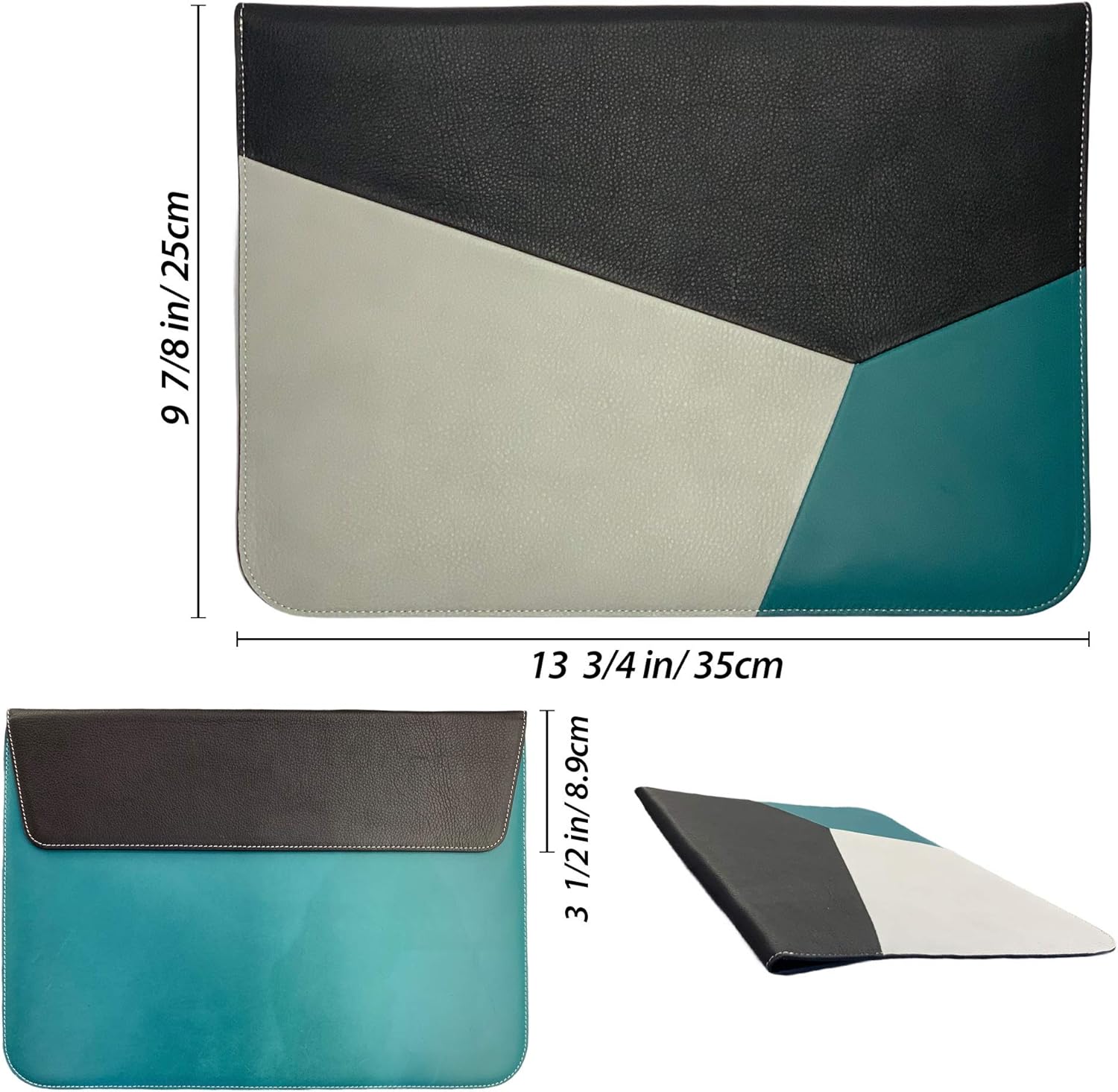 Uр Tо 50% оƒƒ Mursuno Genuine Colorblock Italian Leather 13.78 Inch Laptop Slim Sleeve Computer Case Bag Special Design for MacBook Air/MacBook Pro 13-13.3 inch with Top Zip Closure (Mint) (Mint) 40% оƒƒ Dіѕсоunt Mursuno Genuine Colorblock Italian Leather 13.78 Inch Laptop Slim Sleeve Computer Case Bag Special Design for MacBook Air/MacBook Pro 13-13.3 inch with Top Zip Closure (Mint) (Mint)