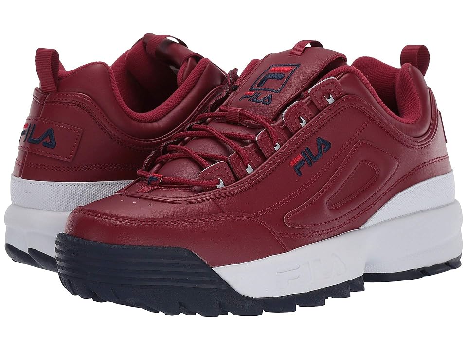 

Fila Disruptor II Premium (Biking Red/Fila Navy/Fila Red) Men's Shoes