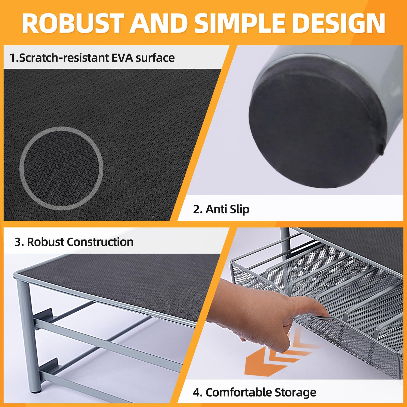 Soporte para Cápsulas de Café,Cajón para Almacenar Cápsulas,Dispensador de Capsulas,Almacenamiento de Cápsulas de Gran for Dolce Gusto,Capacidad para el Hogar,Oficina,Café
