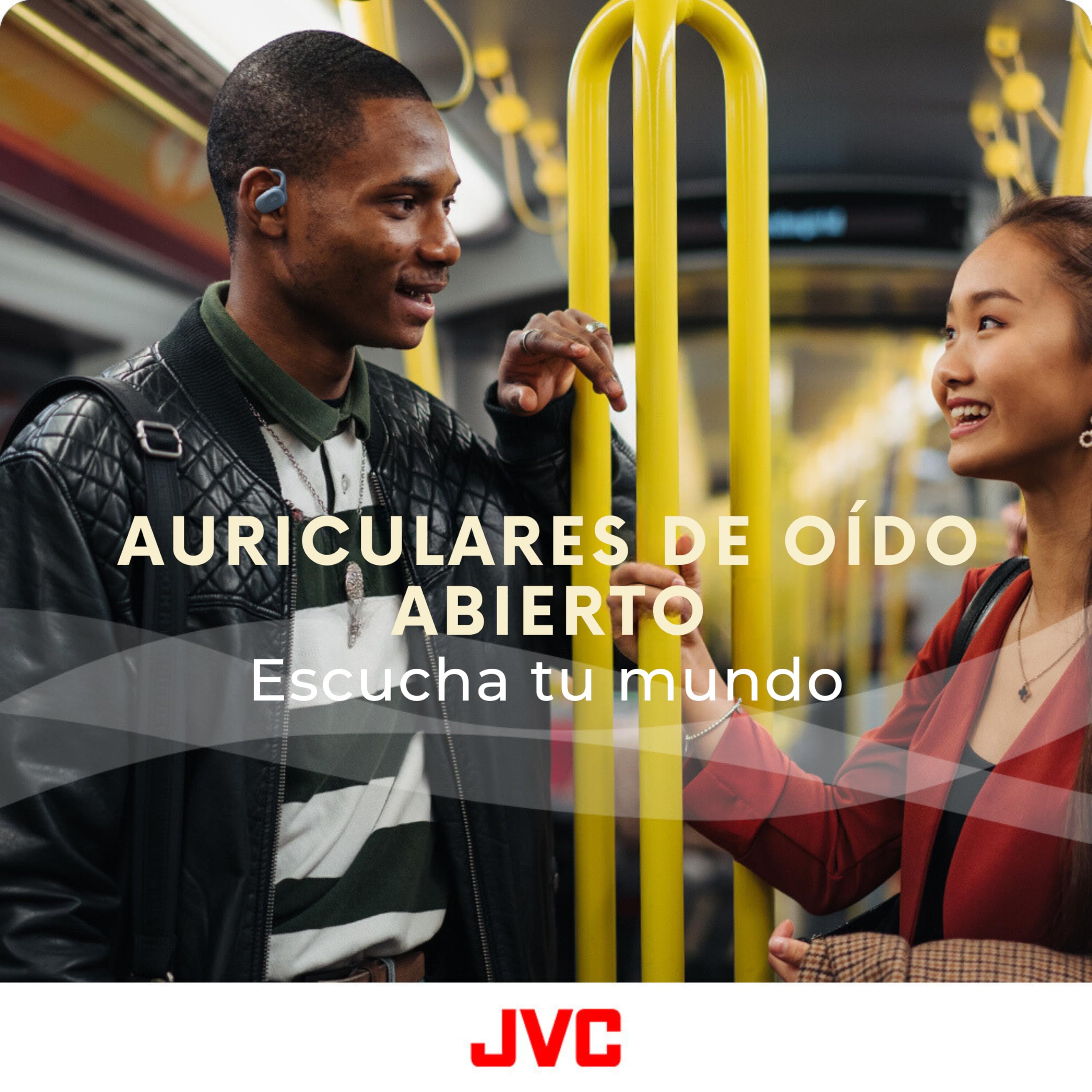 JVC Auriculares Inalámbricos Bluetooth | 26h de Batería y Carga Rápida | Oido Abierto | Ligeros y Resistentes a Salpicaduras | Ideales para el Deporte y Control Táctil - HA-NP40T (Verde)