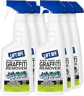 LIFT-OFF 41101-6PK Spray Paint and Graffiti Remover 22-Ounce Bottle-Case of 6, 132. Fluid Pack