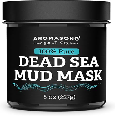 Aromasong 100% Pure Dead Sea Mud Mask for Face - Cleansing Natural Skin Care for Women and Men to Help Reduce Acne and Pores