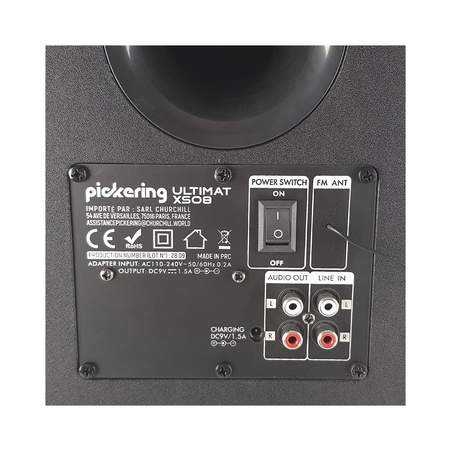 Pickering XS8 Enceinte Sono Autonome 300W 8" LED USB Bluetooth SD FM Batterie + Clé USB 32 Go