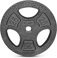 Vista 12 de CAP Barbell Placas de peso de agarre estándar de 1 pulgada