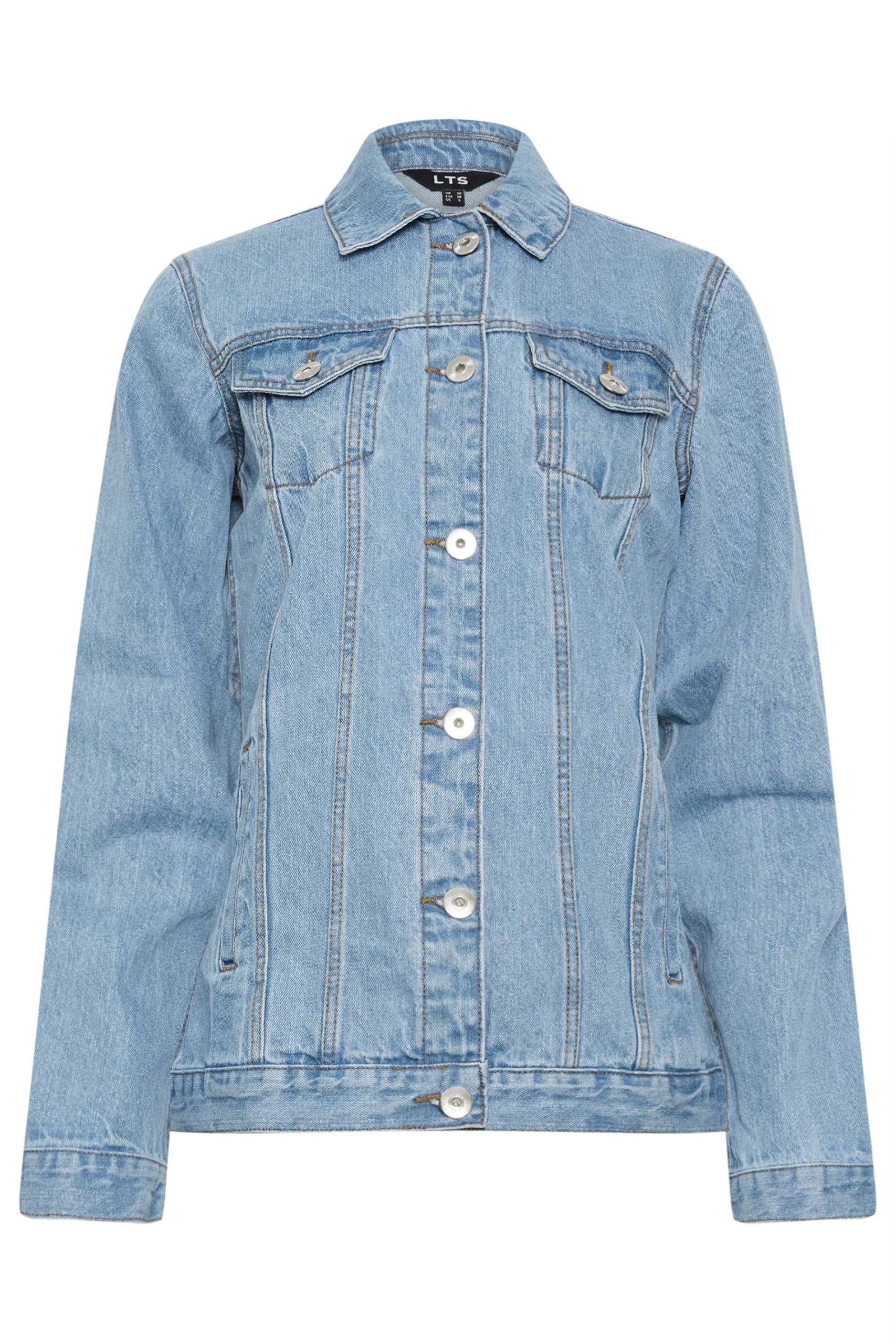 Long Tall Sally - Lts Tall Mid Wash Denim Jacket - Women's