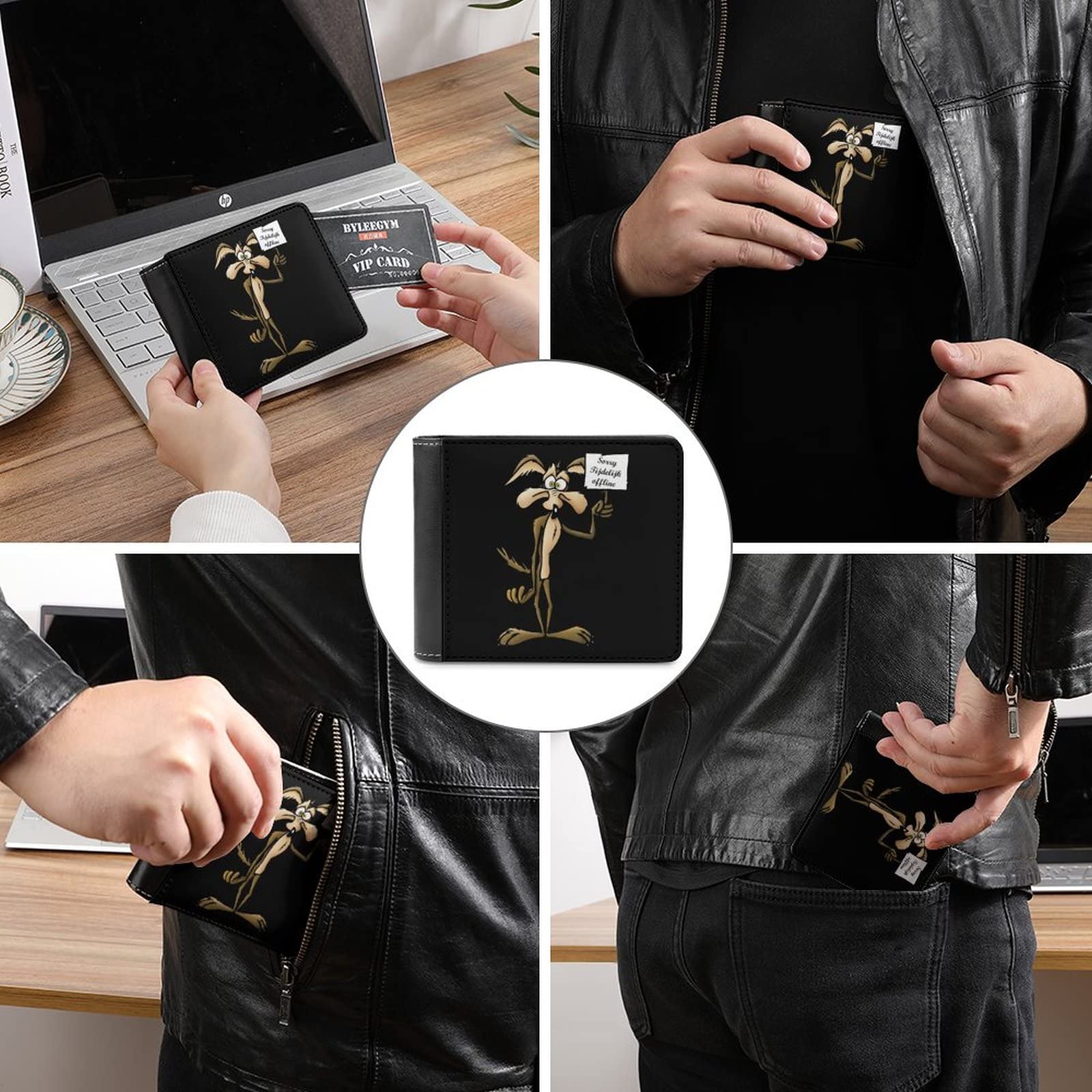 Amazon.co.jp: ワイリー・コヨーテ 財布 ウォレット 二つ折財布 お 