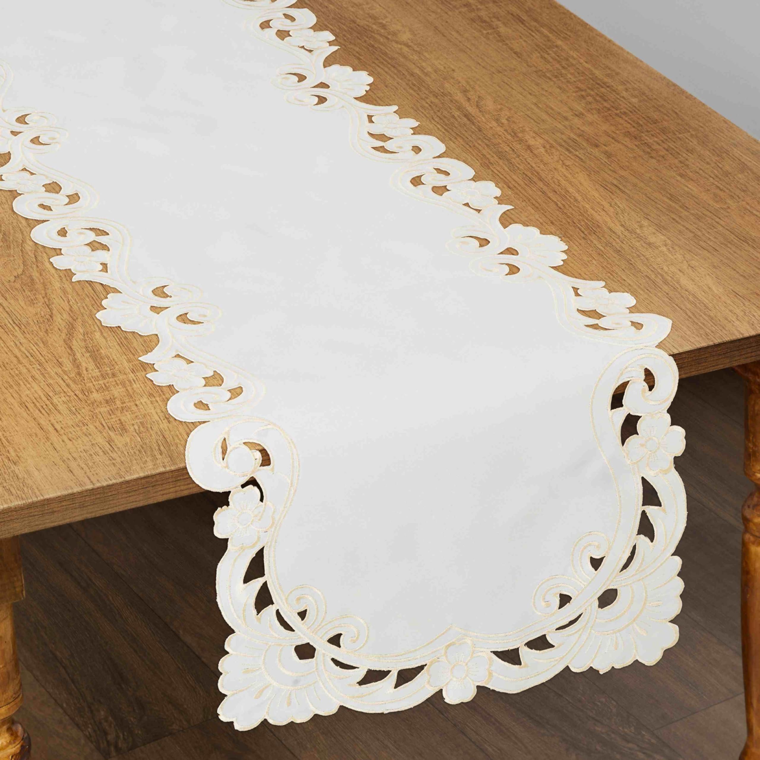 6314 CAMINHO DE MESA 38 X 210 CM BEGE