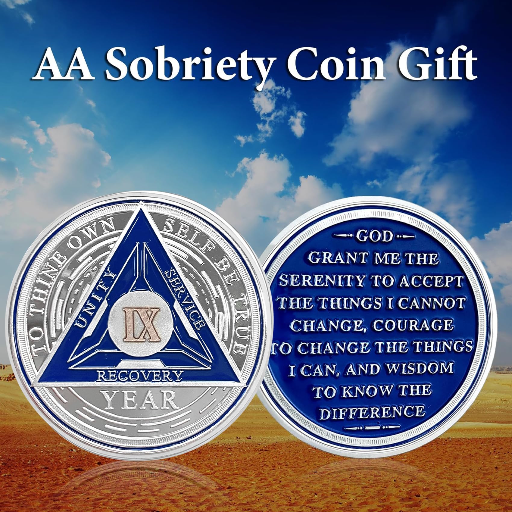 ACGZQY 9 Year Sobriety Chip - Image 2