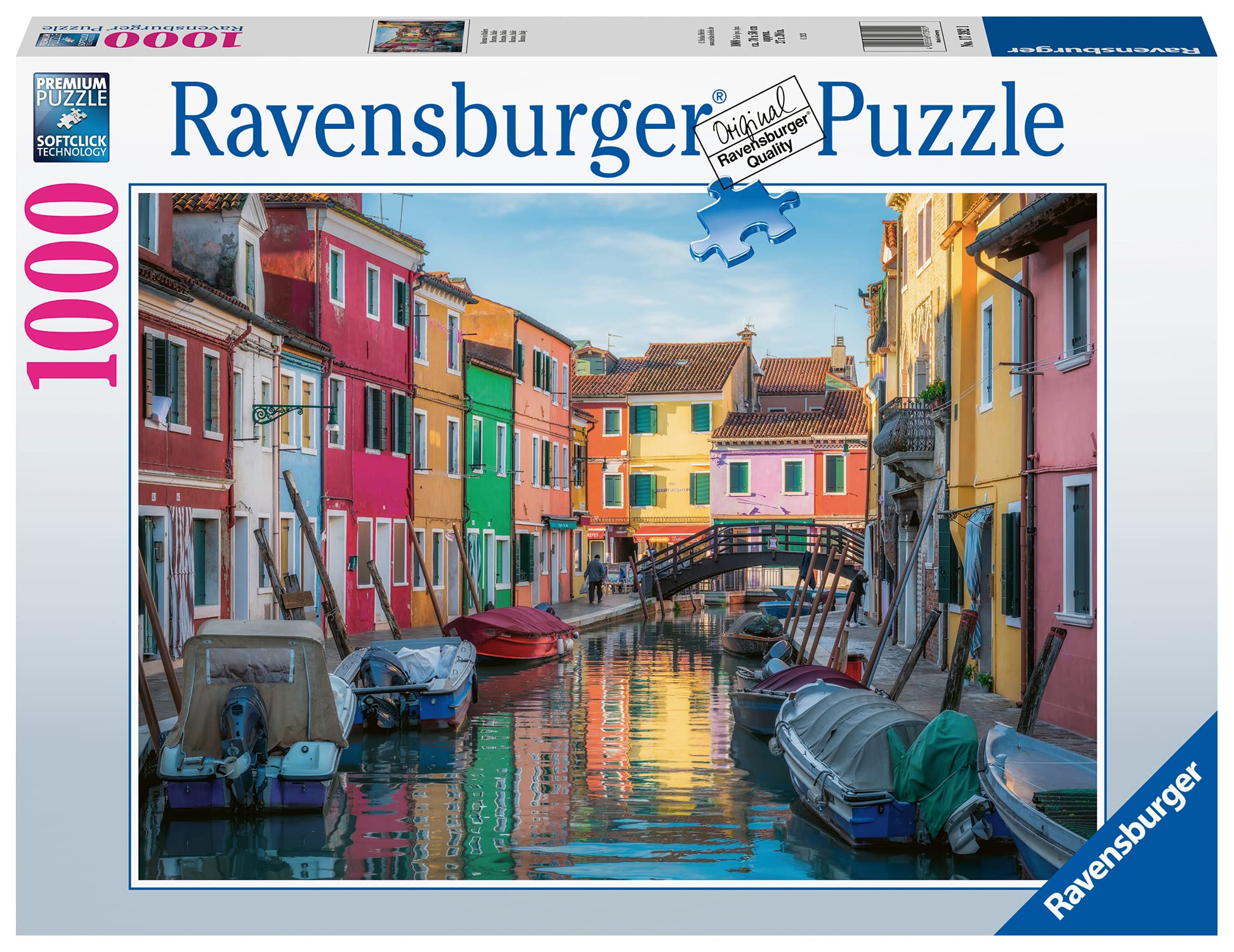 RavensburgerBurano, Italy 1000 Piece Jigsaw Puzzles for Adults and Kids Age 12 Years Up