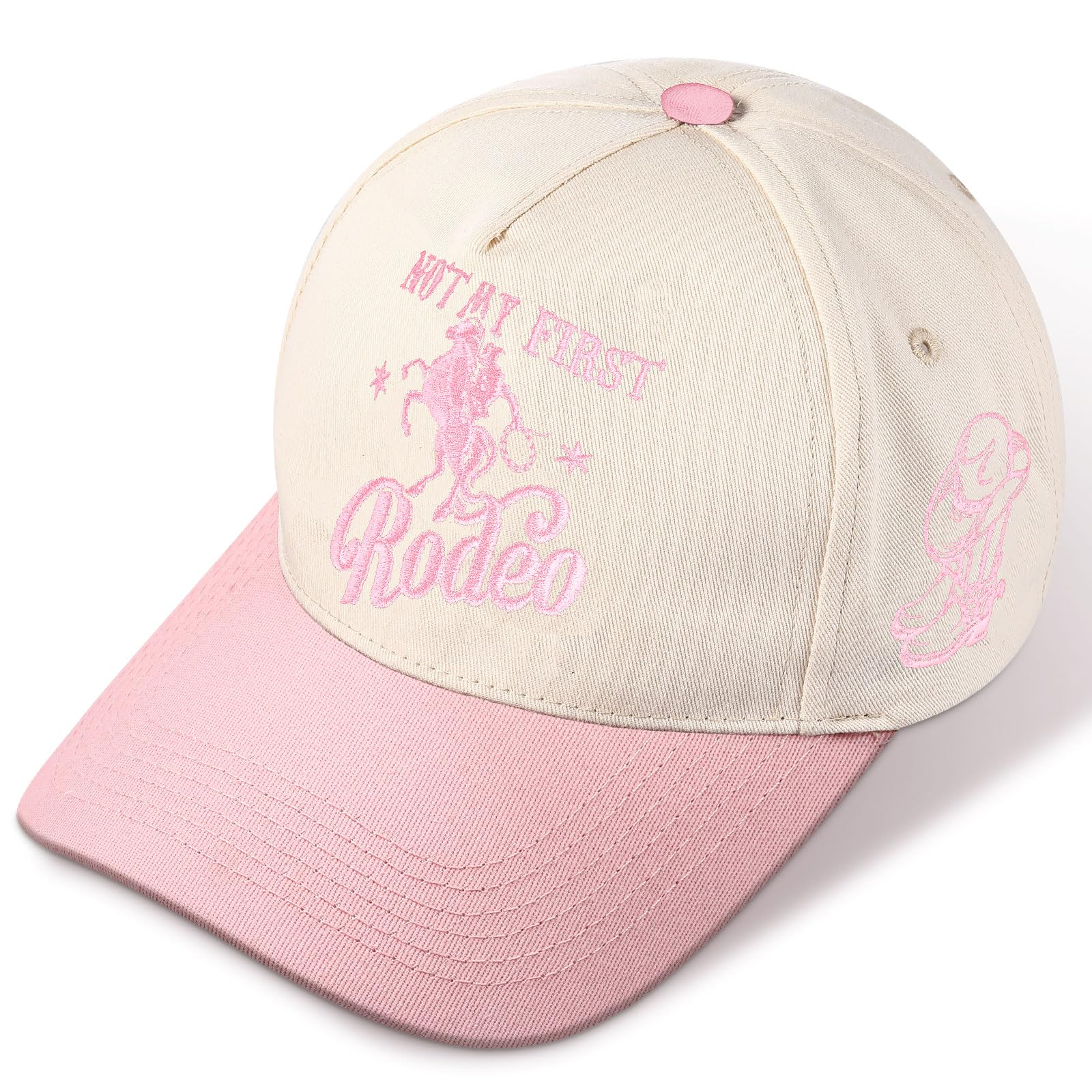 JaGely Two Tone Western Cowboy/Cowgirl Trucker Hat for Women Men Gift Vintage Embroidered Country Baseball Cap