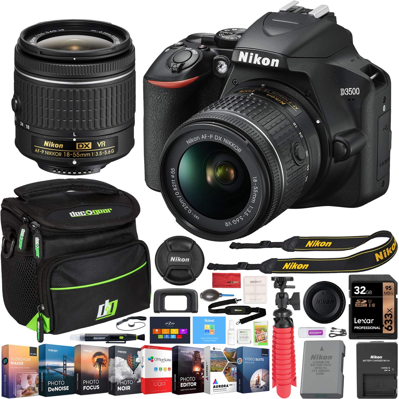 Amazon.com : Nikon D3500 DSLR Camera with NIKKOR AF-P DX 18-55mm f