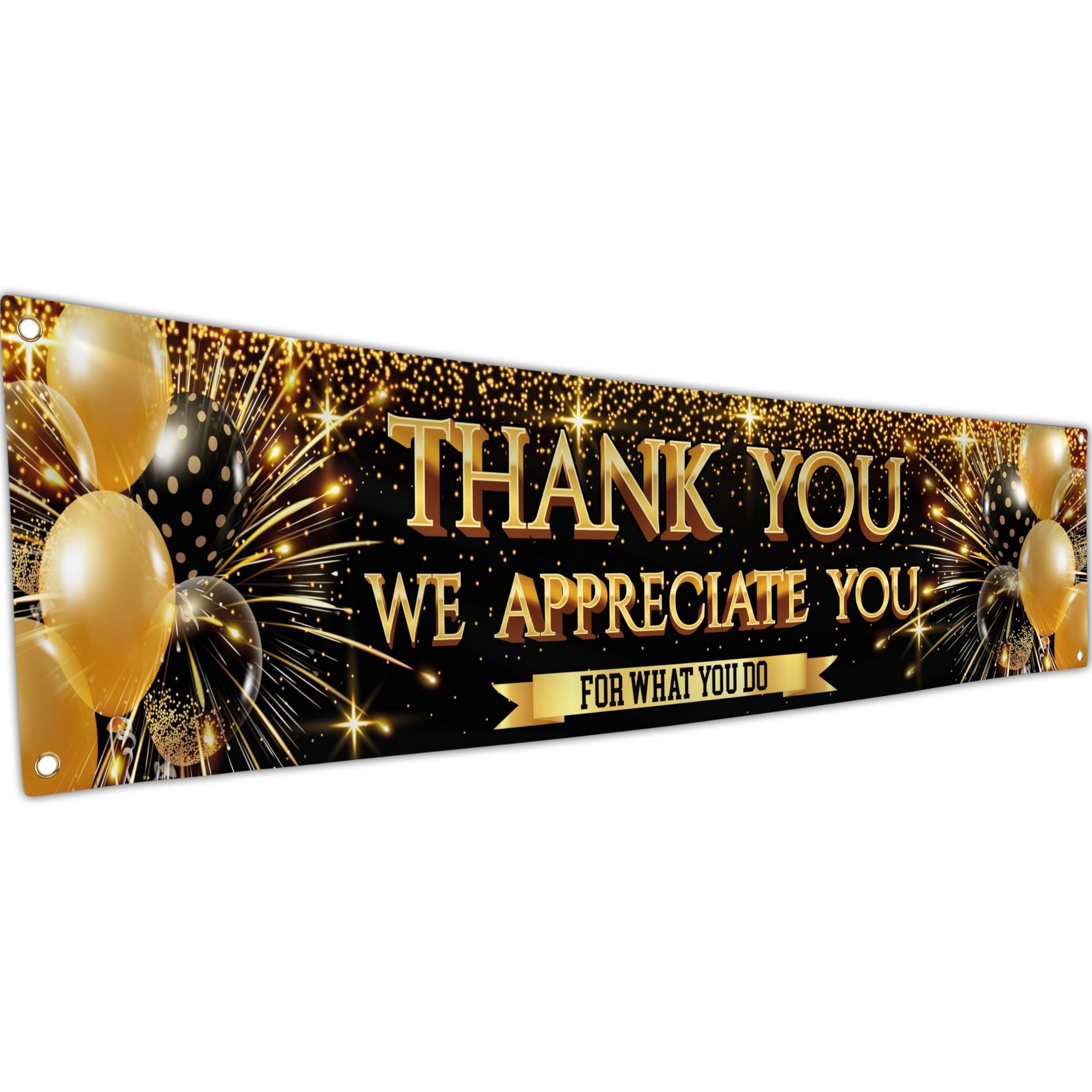 Thank You Banner, We Appreciate You Banner 180 x 40cm, Appretiation Decorations for Employee of the Year Coworker, Staff
