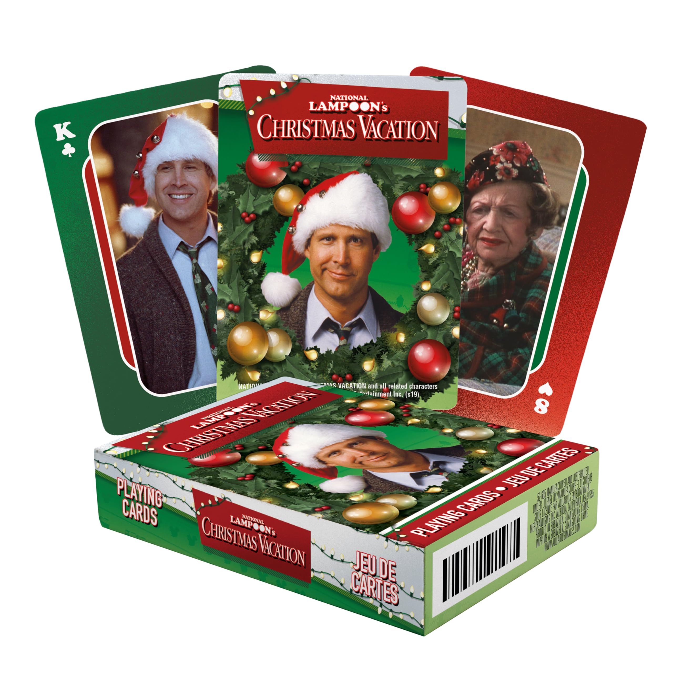 AQUARIUS Christmas Vacation Playing Cards - Themed Deck of Cards for Your Favorite Card Games - Officially Licensed National Lampoon Merchandise & Collectibles