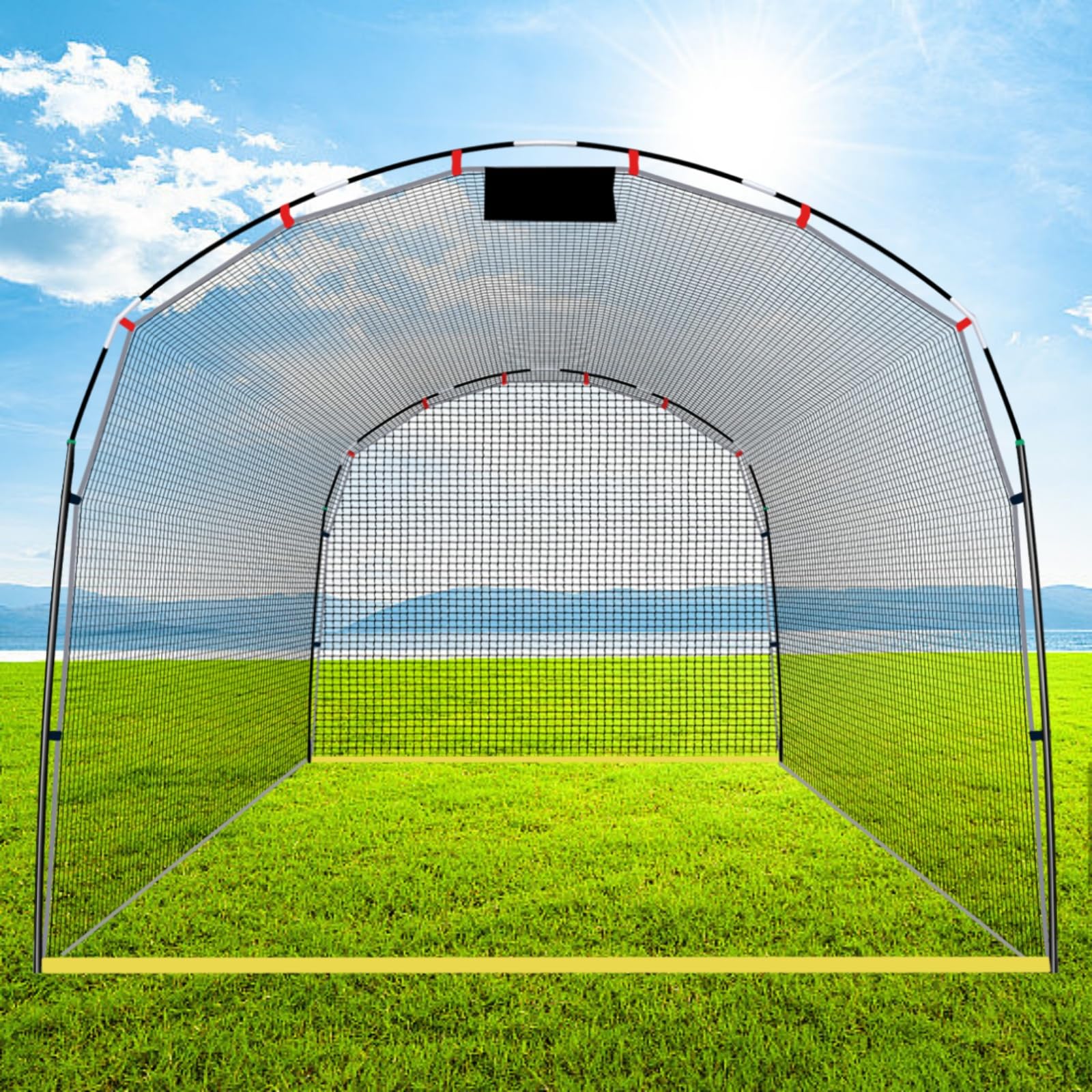バッティングケージ Amazon | Doubleriver バッティングケージ 野球ネット 屋外 自宅