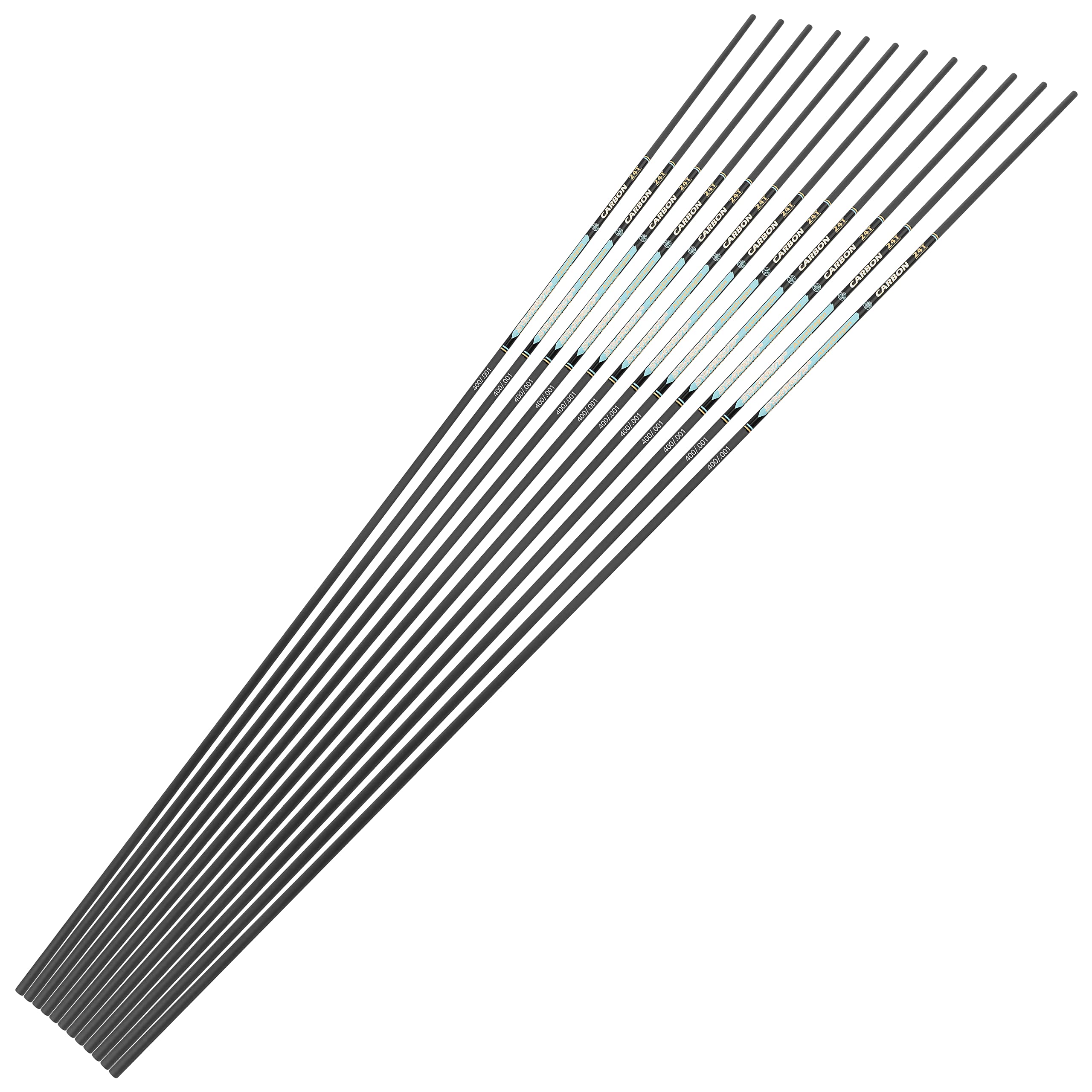 32" Arbres de Flèches en Carbone ID 4.2mm Spine 300-1000 Tubes de flèches pour Le Tir à l'arc à Poulies Arc Recourbé Flèche de Chasse DIY 6/12 Paquet