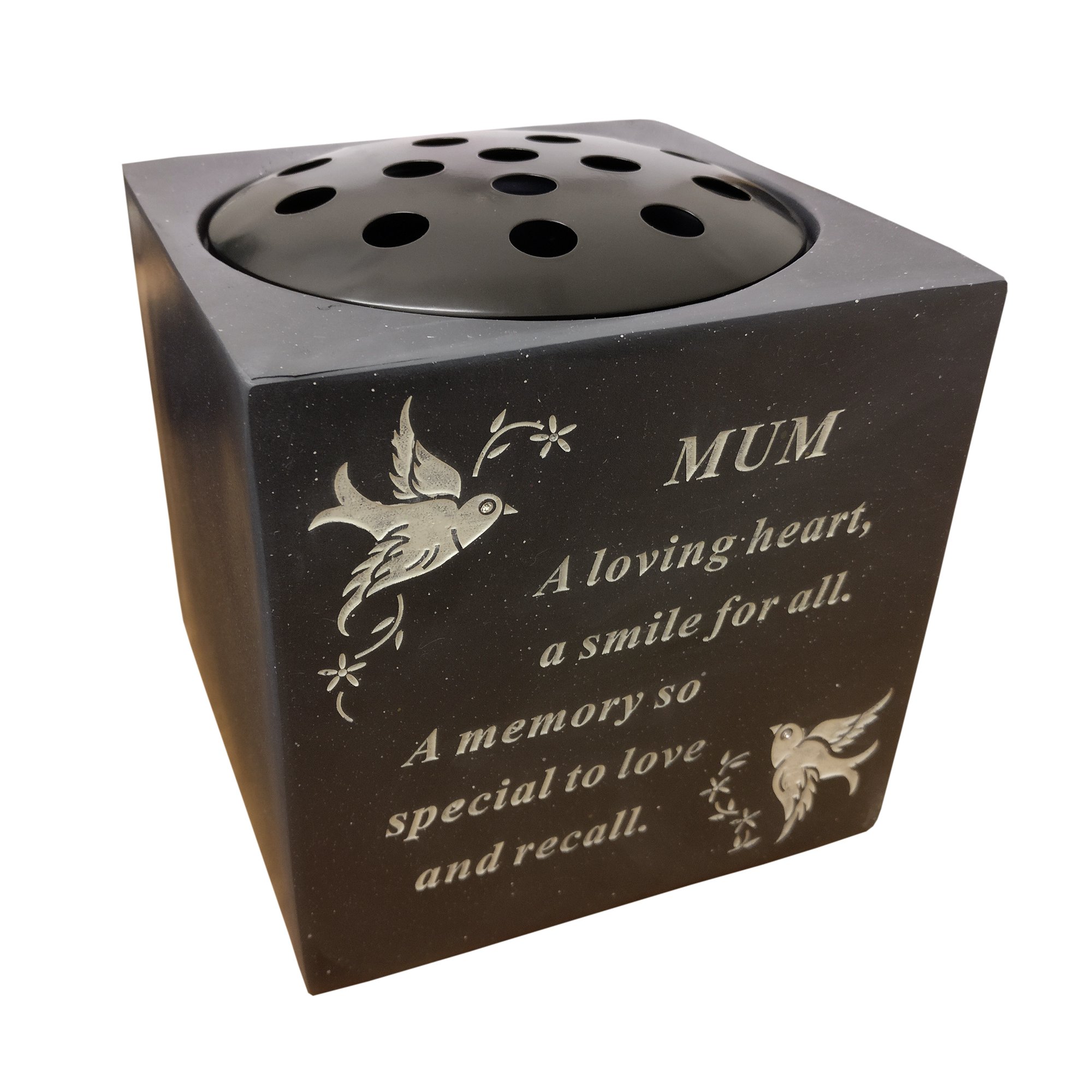 David Fischhoff Grey Mum Dove Rose Bowl,