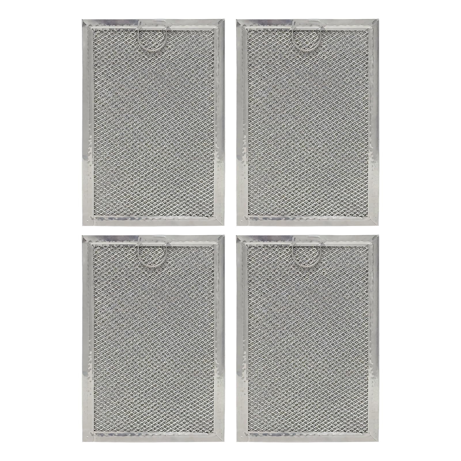 Zxfdsfdbnm 4 Pieces Reinforced Microwave Grease Panel with Strengthened Edges for Ventilation and Oil Retention Heavy Duty Grease Filter
