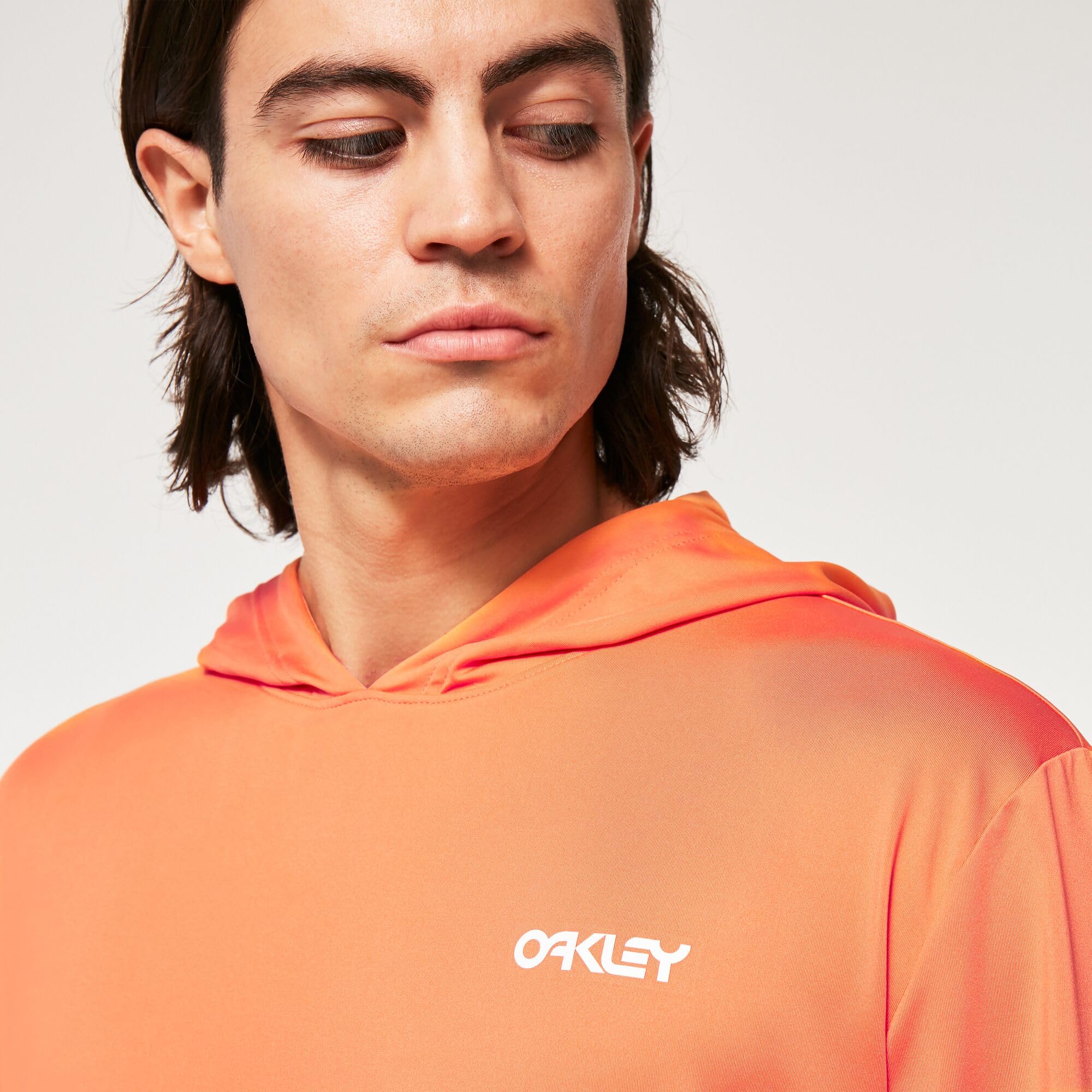 Oakley Herren Rainbow Recycled Hooded Rashguard Rash Guard Shirt