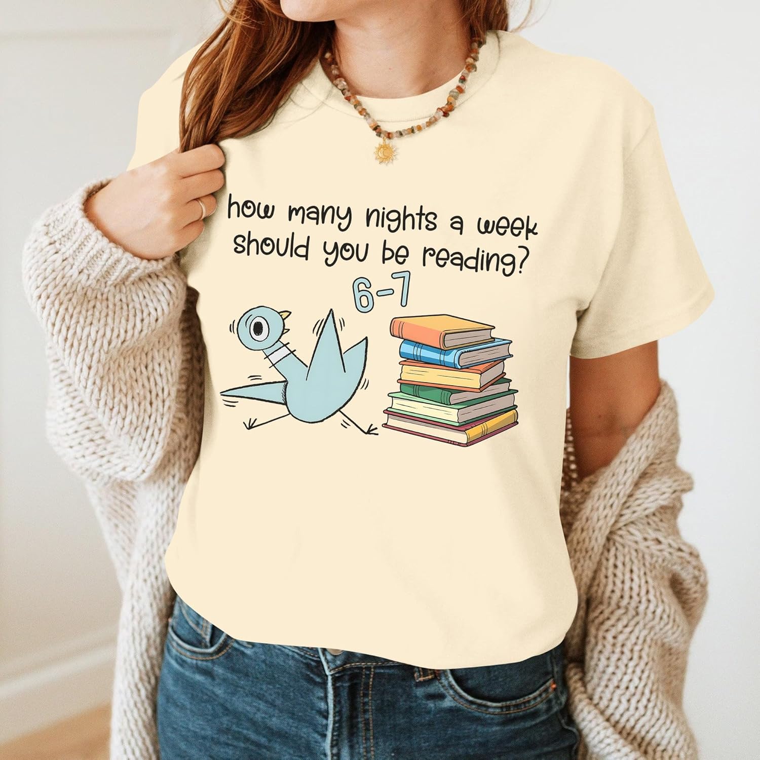 How Many Nights a Week Should You Be Reading Shirt - Read More Books Tshirt - Back to School Teachers Tee - Image 8