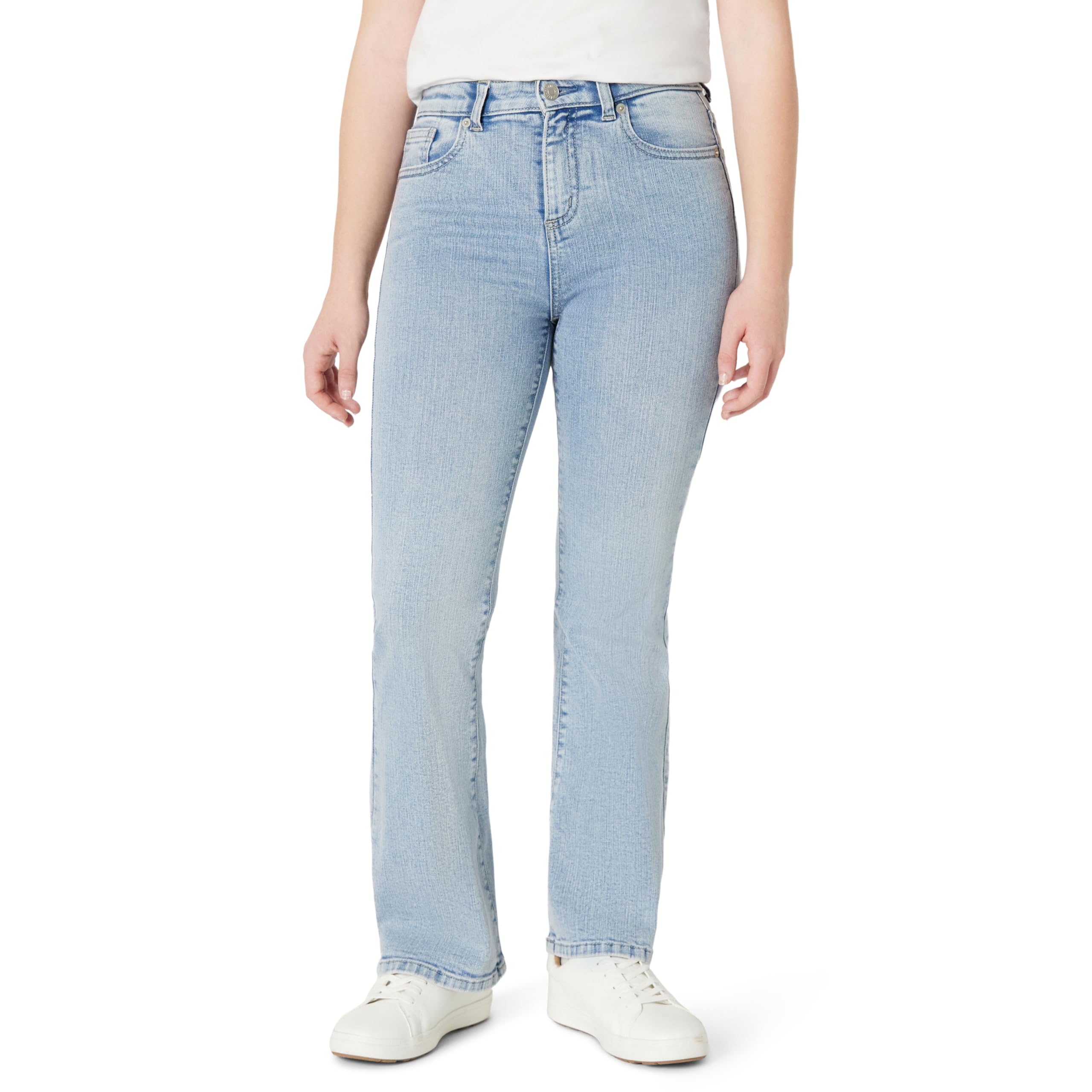 Amazon Essentials Mädchen Schlagjeans mit Hohem Stretchanteil und Hohem Bund