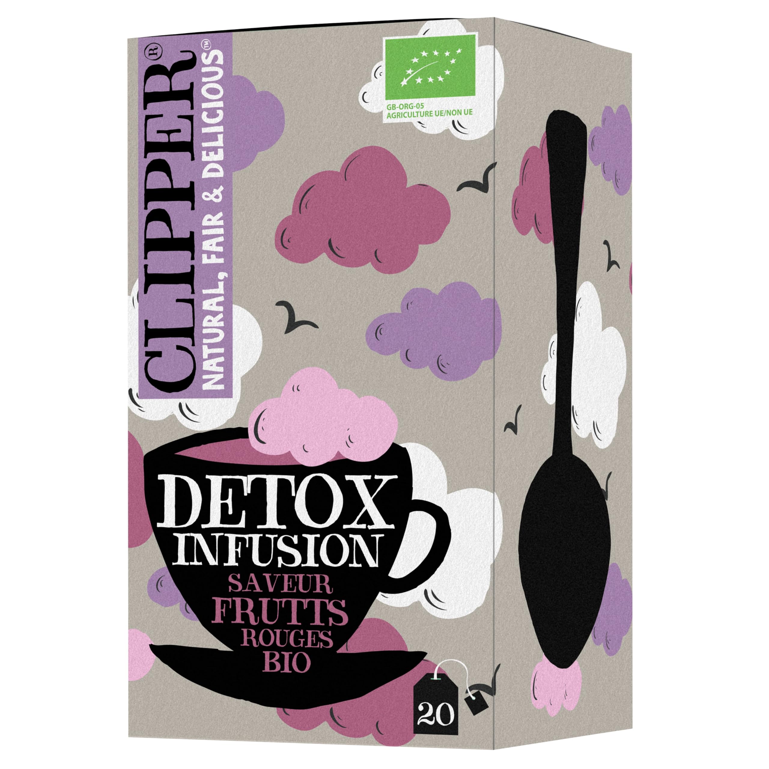 Clipper Infusion Bio Détox Fruits Rouges : Détoxification Naturelle et Saveur Fruitée