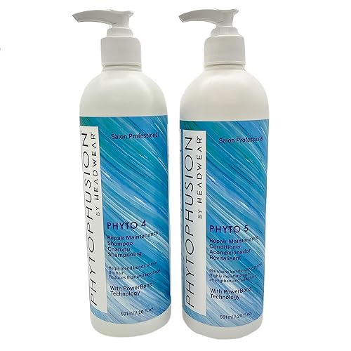 Head Wear Phytophusion - Juego de champú y acondicionador de mantenimiento reparador, color seguro, para todo tipo de cabello, 20 onzas líquidas