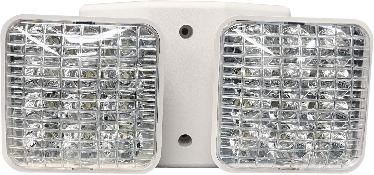 Morris Products Lamp 2 Square, 3.6V, 3.4W, 76 Lumens per Head, Use with LED Remote Capable Emergency Lights Only (1 Piece), White
