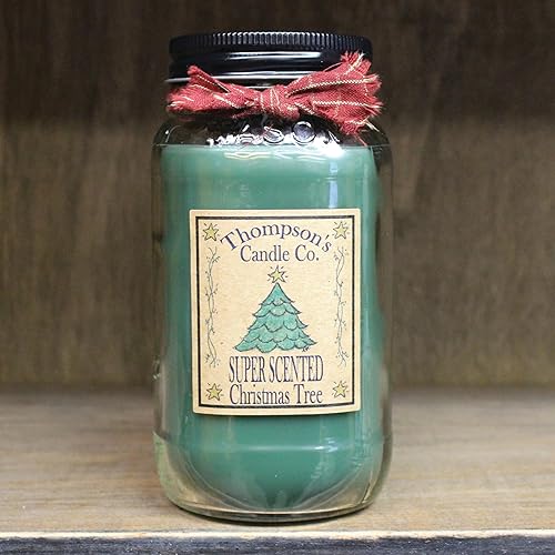 Thompson's Candle ctlm - Vela perfumada en tarro grande de árbol de Navidad, 20 onzas
