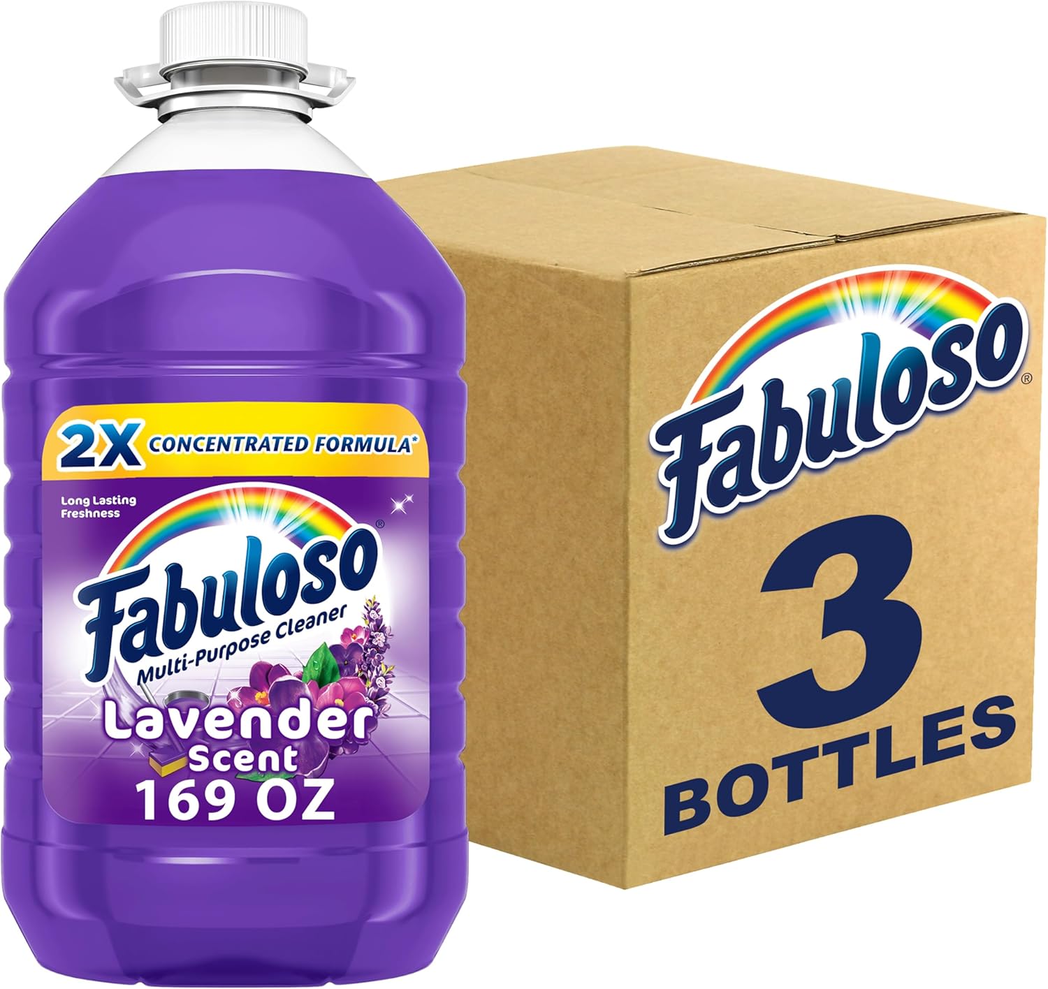 Fabuloso Multi-Purpose Cleaner 2x Concentrated, Lavender - 169 fl oz, 3 count