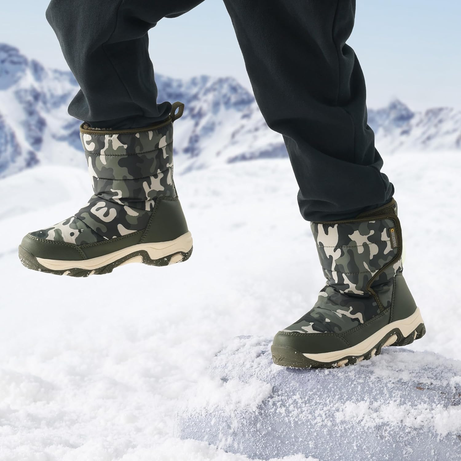 DREAM PAIRS Bottes D'hiver De Neige Pour Femmes Veau Martinique