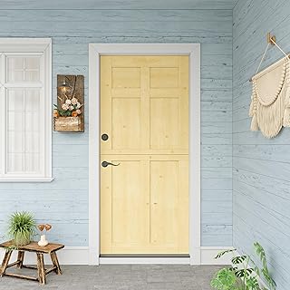36" x 80" Exterior Dutch Entry Door (Front/Outside) - 1.75" Solid Pine with 6 Panels, Half Panel,Interior Doors Slab for Home Entryway/Back w/4 Hinges+1 Latch +1 Slab+1 Lock Set