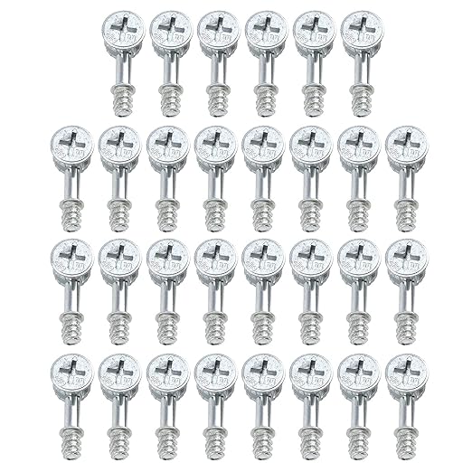 Antrader 30 Sets Furniture Side Knock Down Furniture Cam Lock