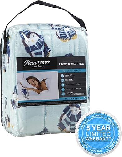Miniatura 4 de Beautyrest - Manta eléctrica de calentamiento rápido, apagado automático, prácticamente sin campos electromagnéticos, varios ajustes de calor,