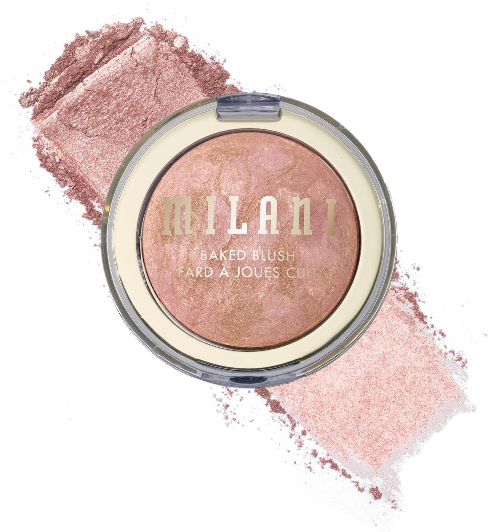 Milani Baked Blush, Updated Powder Blush for Cheeks, Cruelty Free Makeup - Shape, Contour & Highlight Face for a Shimmery or Matte Finish - Berry Amore