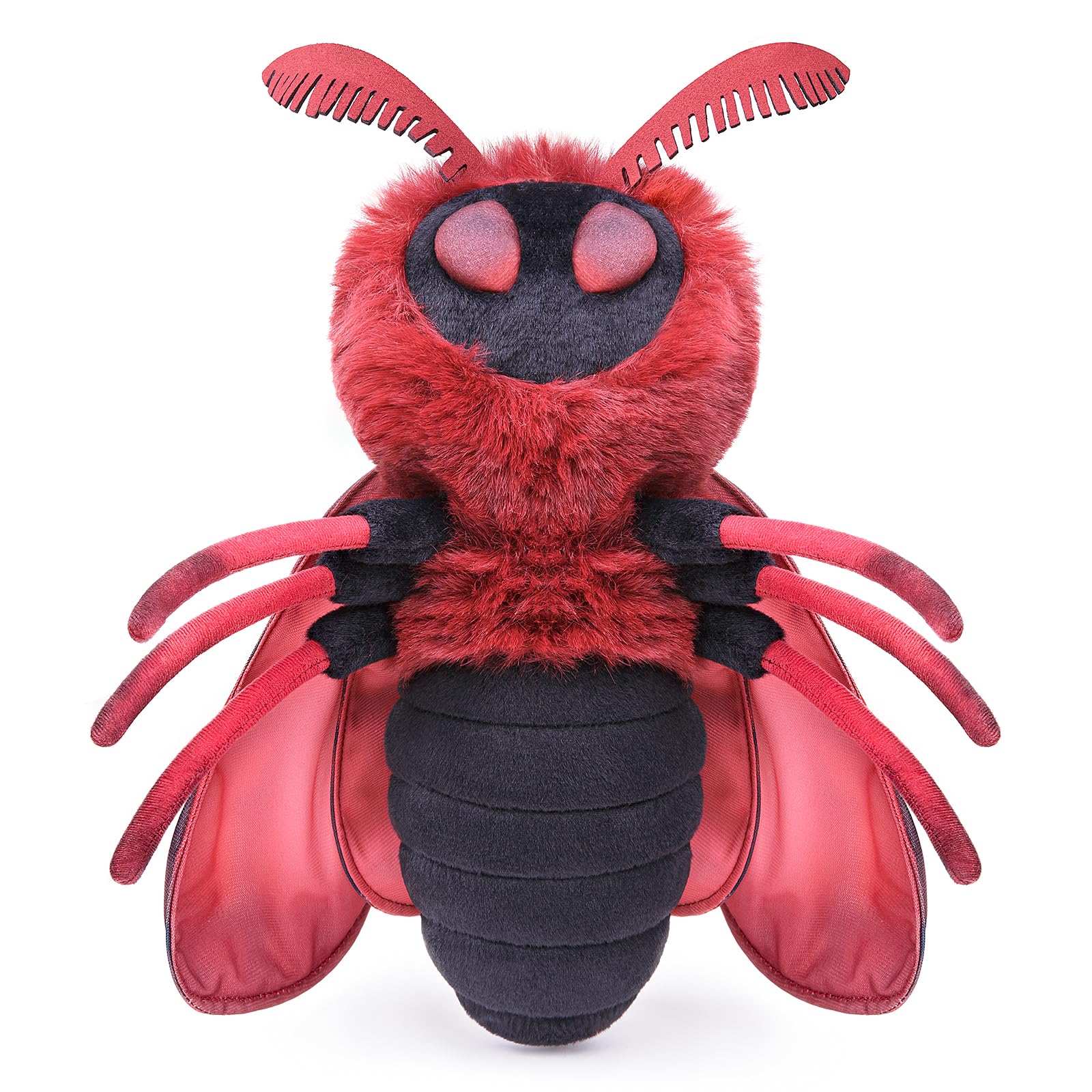lilizzhoumax Simulation Leopard Moth Plush Toy 10.62inch Soft Realistic Leopard Moth Stuffed Animal Plush Toy for Kids Insect lovers Boys and Girls Gifts Home Decoration — view 10