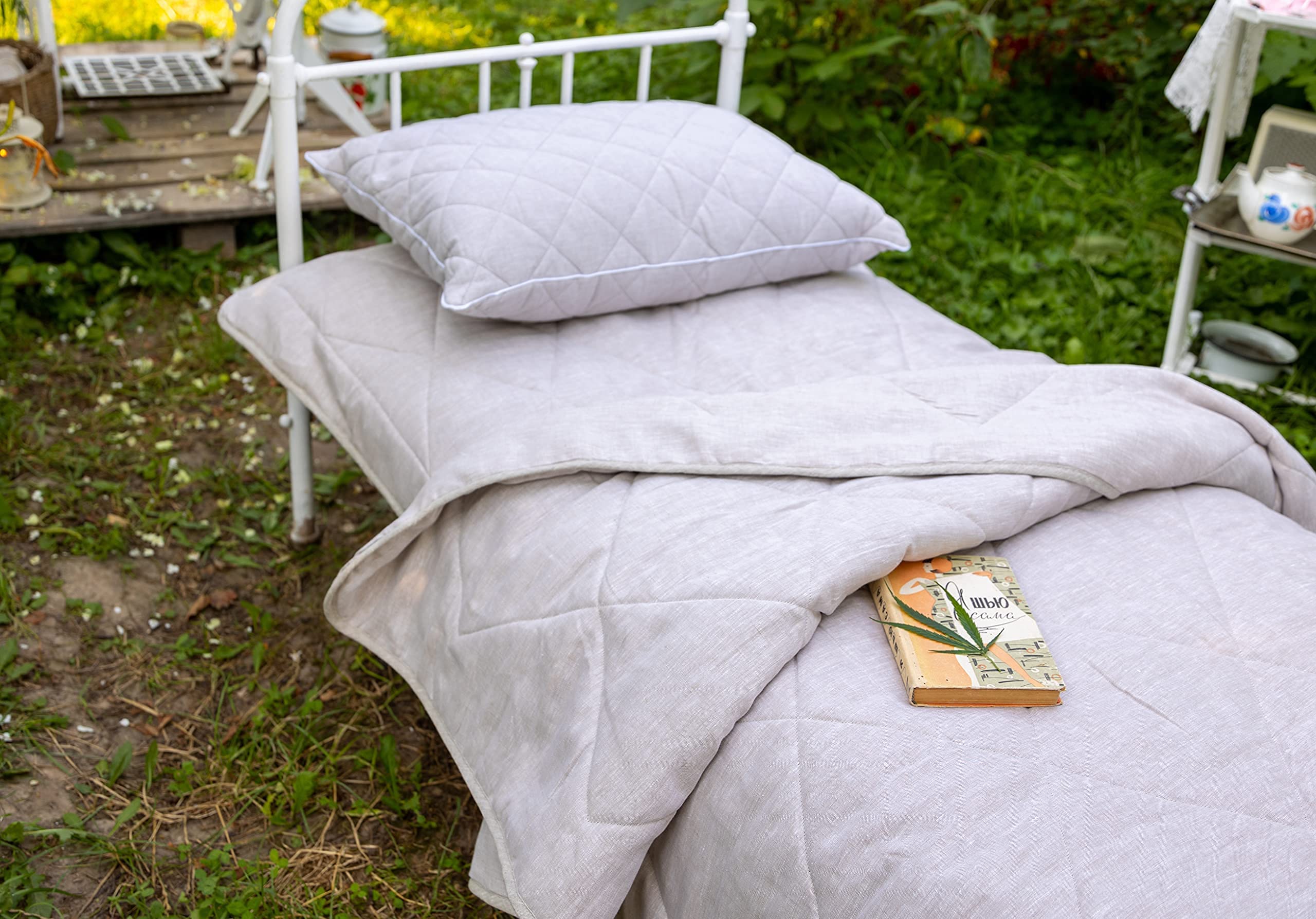 ヘンプブランケット ヘンプ100％ プレミアム ガーゼケット