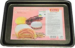 Assadeira Retangular Rasa de Biscoito 1 em Alumínio Antiaderente - 27 X 18 X 2 Cm