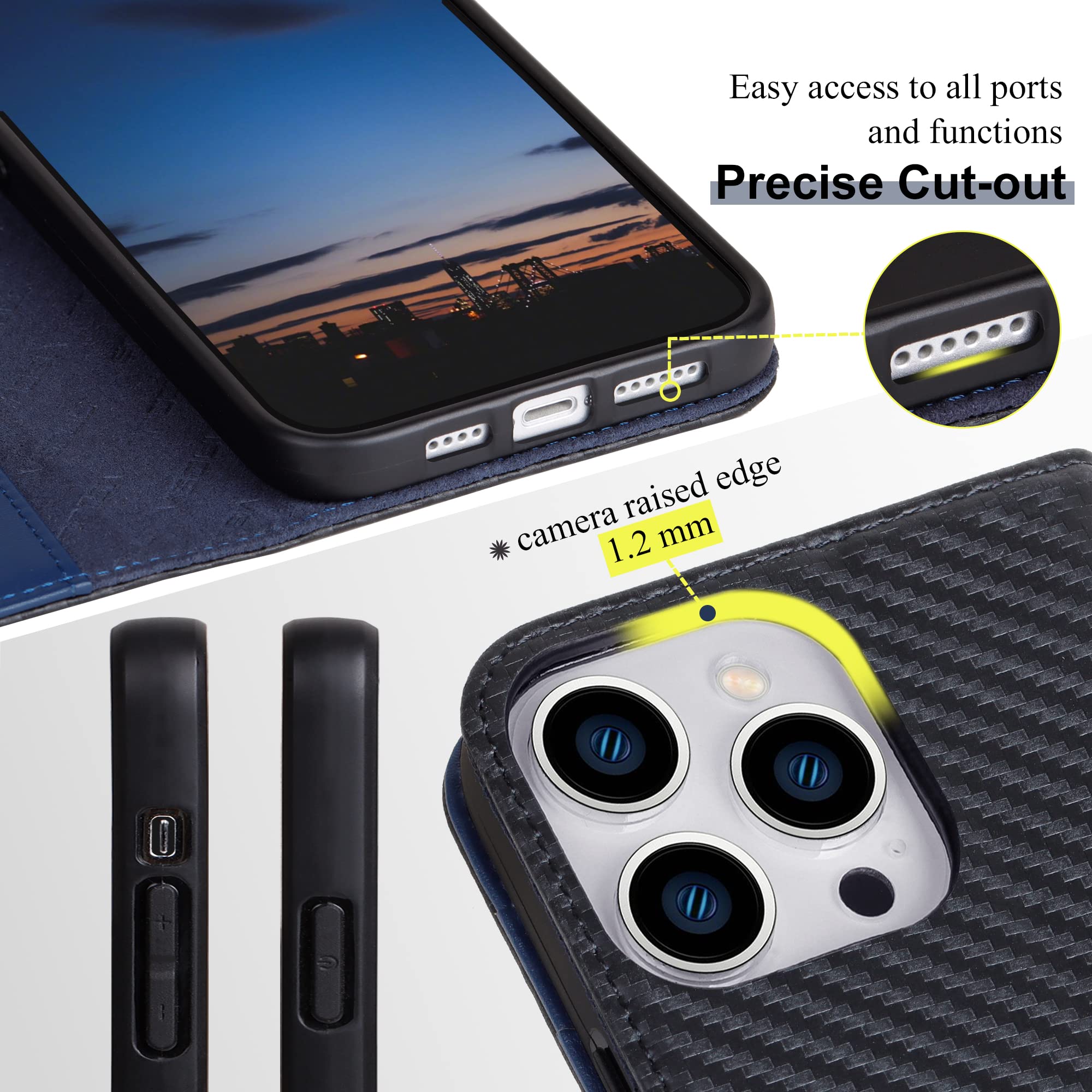 Nuova custodia a portafoglio in vera pelle VISOUL per iPhone 17 Pro con MagSafe