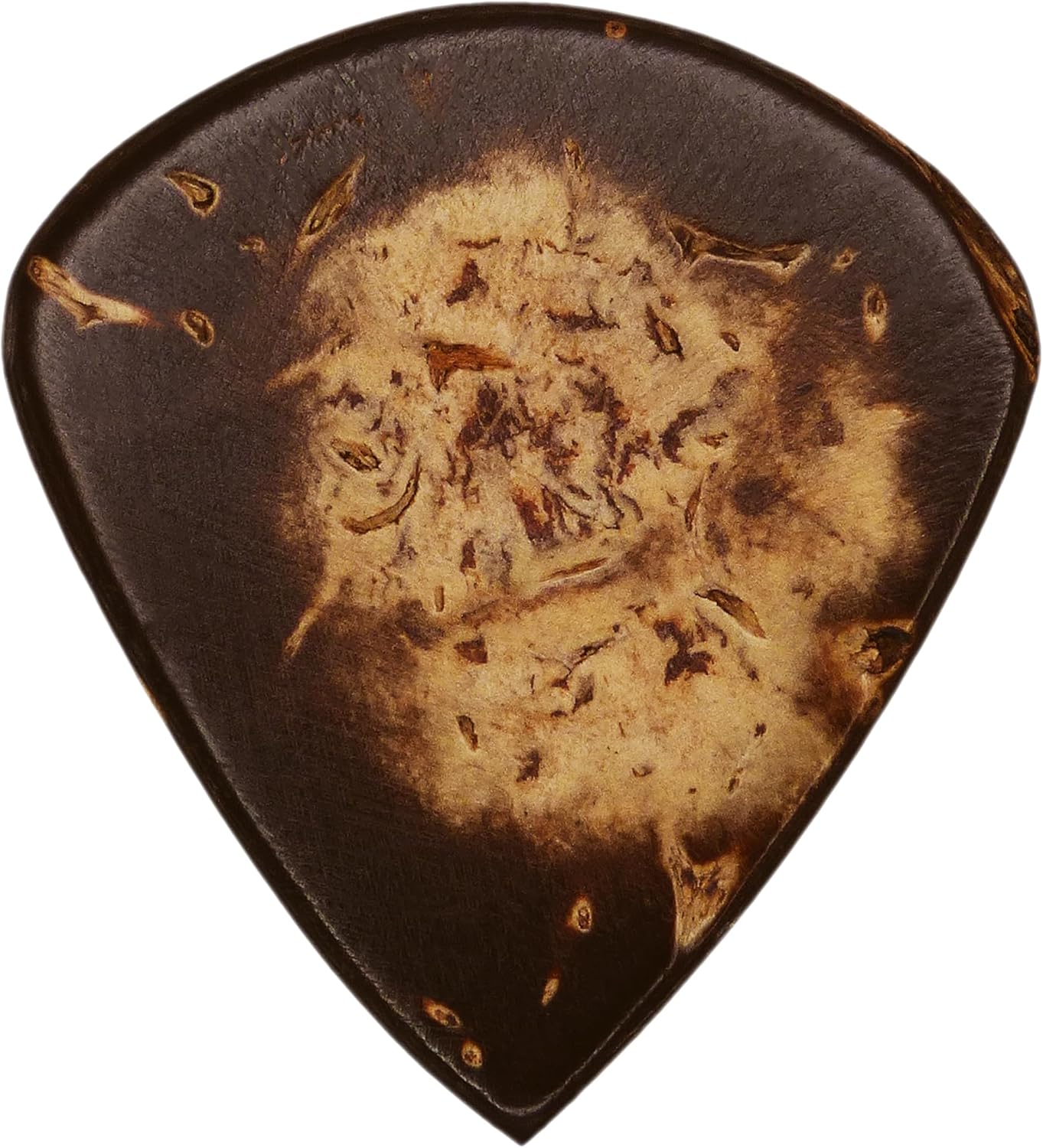 Heavy Gauge Teak Wood Guitar & Bass Pick - Jazz Shape - Natural Finish - Bestamp Covers image 2