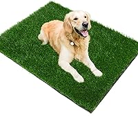 Vista 12 de Almohadilla de césped para perros de 28 x 40 pulgadas, de fuerte absorción, césped artificial suave para mascotas para entrenamiento de orinales